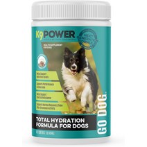 강아지영양제 K9 Power Next Generation Go Dog - 개를 위한 물 첨가제 수분 공급 및 성능 전해질 혼합 회복 근육 기능 지구력 지원 1lbs, [02] 1파운드(농축 스쿱 45개)