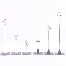 스탠드 POP 꽂이 메모 클립 홀더 명함 쿠폰 가격표 이름표 인쇄물 사진 외출중 알림판 사인 거치대, 제품선택, 원형집게형 - 대