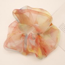 대장 헤어 타이 헤어 로프 쉬폰 Organza 탄성 헤어 밴드 여성 패션 레이스 머리띠 소녀 헤어 액세서리