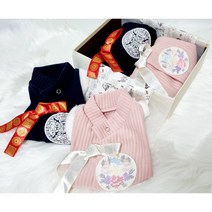 강아지 누비 배자, 핑크