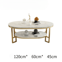 세라믹 테이블 거실 다용도 탁자 낮은 거실테이블 인테리어 소파 티테이블 좌식, 조립, 길이120*폭60*높이45화이트+골드