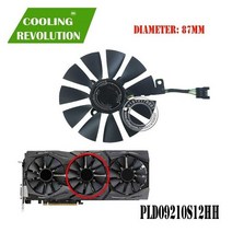 ASUS STRIX GTX 1080/980TI/1060/1070 비디오 카드 냉각 시스템 용 GPU VGA 쿨러 그래픽 GTX1080 GTX980TI GTX1060 GTX1070, 5 PIN