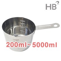 스텐계량컵 비커 5종 계량컵 비이커 다용도 주방 쿠킹, 폭넓은250ml