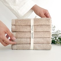 [테리스페셜] 175g 헤븐 호텔 수건 10장 (리본선물포장), 어반그레이 10장, 선택:어반그레이 10장