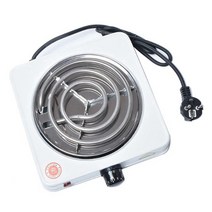 핫 플레이트 600w 핫 플레이트 스테인레스 여행 및 캠핑을위한 5 전원 레벨 모바일 스토브 과열 보호 eu 플러그