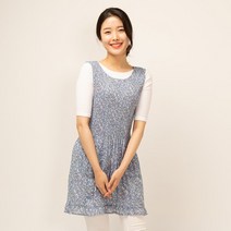 [바보사랑] [이솔홈] 블로섬 쉬폰 원피스 앞치마[이솔홈], 상세 설명 참조, 색상:블루그레이