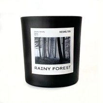 디쉘터 DESHELTER RAINY FOREST 7oz 190g 흙내음 스모키 우디향 향초 소이캔들