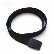 달자샵 깔끔 디자인 블랙 나일론 캔버스 벨트 데일리 캐주얼 패션 허리띠