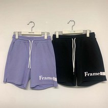 인터크루 여성 4부 레터링 트레이닝 팬츠