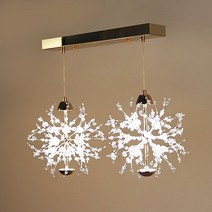 버스커 2등 펜던트 LED 10W 골드 KS 크리스탈 식탁등
