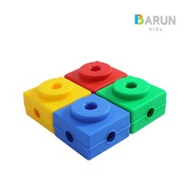 바른키즈 멀티짐 사각블럭 / 어린이 놀이 체육교구 멀티짐 시스템, 초록