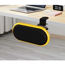 접이식 회전 마우스 패드 손목 및 팔꿈치 지원, 회전형 플랫 패드 - 검정색 x2개