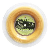 POWERTI 1.30mm 나일론 테니스 스트링 스네이크 소프트 필링 200m 릴 테니스 라켓 트레이닝 스트링 56-59파운드 TS-3M, 주황색