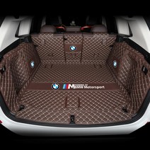 브리스 BMW X3 가죽 3D 자동차 트렁크 매트 풀커버, 블랙+레드매트