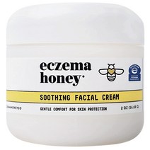 ECZEMA HONEY 수딩 페이셜 크림 - 얼굴 눈꺼풀 입술 등을 위한 습진 로션 천연 건성 피부 리페어 (56.7g/2온스) 251921