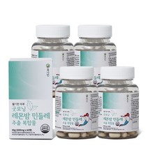 휴나인 레몬밤 민들레 추출 복합물 60 정 레몬밤 단델리온, 60정, 4개