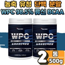 멸치탈출 식사 음료 대용 류신 루신 뮤신 유신 뉴신 농축 유청 단백 WPC 단백질 프로틴 푸로틴 보충제 BCAA BACC 타 먹는 마시는 어른 노인 분유 운동 헬스 수험생 2통