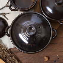 예산도자기 황토 손잡이 옹기방 뚝배기, 상세설명 참조, 02.예산도자기 손잡이 옹기방 (소)