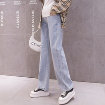 임부바지 봄가을에 일자 청바지 코디 와이드 팬츠 레깅스 가을