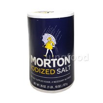 몰튼소금 Morton iodized salt 737g/요오드첨가