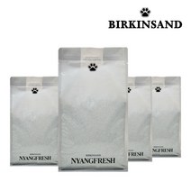 건강관리용 먼지없는 벤토나이트 모래 고양이 냥프레쉬 버킨샌드 12kg, 12kg ( 3kg x 4개 )
