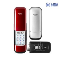 혜강씨큐리티 RB101 디지털도어락 번호키 보조키 현관키 도어록, RB101 레드 / B구역 설치의뢰