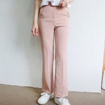 티데일리 속밴딩 세미 부츠컷 숏 롱 슬랙스 여성 스판 팬츠 정장바지
