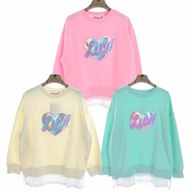신디키즈 (이런 가격이면~~ 마지막찬스!! 망설이면 품절!!) 스팽글 레이어드 맨투맨 CIMS22303 - 7954