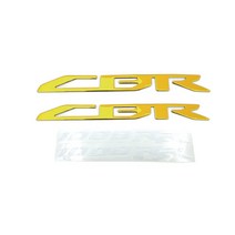 바이크스티커 엠블럼 반사스티커 배달통 휠 헬멧 pcx튜닝 스티커for honda cbr1000rr cbr 1000 rr new 오토바이 3d raise 로고 오토바이 배지 데칼, 1-금색 데칼