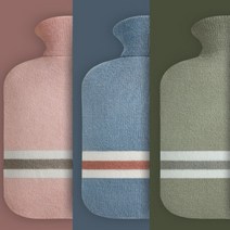 온수 냉수 캠핑 물주머니 겨울손난로 보온핫팩, 보온 물주머니 - 그린 1000ml