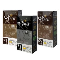 먹물머리 1분 헤어칼라크림 새치머리 염색약, 1개, 6호 진한갈색