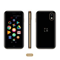 Palm Phone PVG100 (소형 프리미엄 언락 폰) 32GB 메모리 및 12MP 카메라 포함 (골드), Gold