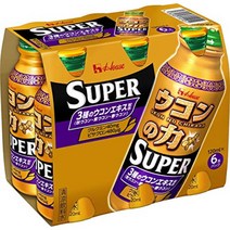 일본 숙취해소제 우콘파워 슈퍼 우콘노 치카라 120ml 6병, 단일상품개