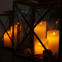 리프팀 LED 촛불 티라이트 led 꺼지지않는초 건전지 조명 전자 양초 led초 캔들, 7.5x17.5cm일반형