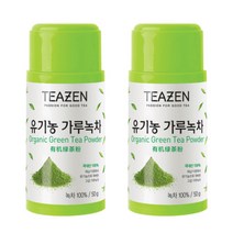 티젠 유기농 가루녹차 50g 2병, 단품, 단품