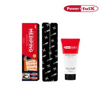파워풀엑스 메디핑 와이타입와이드형16개입(베이지)+리커버리크림 플러스 60ml / 스포츠테이핑 / 파워풀크림, 와이타입와이드형(블랙)+리커버리크림 60ml