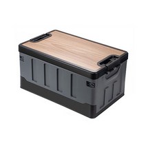 urkoteer 접이식 보관함 야외 캠핑 홈 보관함, 넓은, 검은 색