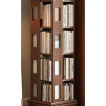 원목 책꽂이 거실 책장 북카트 트롤리 서재 정리대, A타입 5단 벚나무 컬러 바닥 높이 조절 가능