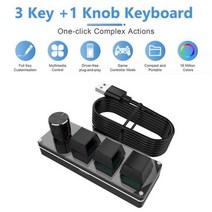 매크로키보드 키 노브 미니 커스텀 게임 포토샵 드, 없음, 없음, 호주+3 keys USB Wired