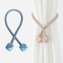 달자샵 다각볼 커튼 묶는끈 자석볼 4개입, 브라운