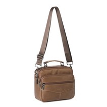 중형 가죽 가벼운 남자가방 50대 60대 슬링백가방