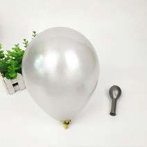 20 개대 골드 화이트 풍선 파티 테마 라텍스 풍선 화환 장식 크리스마스 Ballon 소년의 생일 웨딩 장식 장난감, 5inch 80pcs, silvery