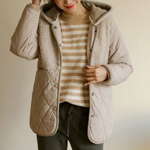 보인 뽀글이 플리스 패딩점퍼