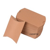 옥수수완충제 종이완충제 친환경포장지 10/20/30Pcs 다채로운 베개 사탕 상자 크래프트 종이 크리스마스 선, 05 Kraft Brown_02 20 pcs