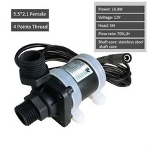 펌프 12V 24V 1.4A DC 브러시리스 DC 물 펌프 스레드 태양열 온수기 샤워 난방 부스터 Pump-20-100S °C, 03 12V 16.8W_01 CHINA