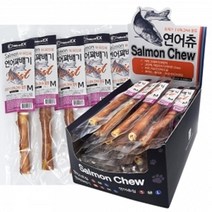 강아지오리고기 와 연어간식 수제껌 오래먹는개껌 애견, 1개