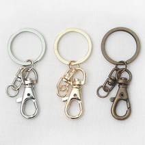 열쇠고리 / 키링 키홀더 가방 고리 만들기, 엔틱(동색), 1개