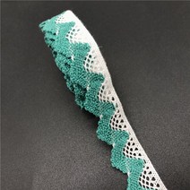 의류 재봉 천2야드 3/4 "20mm 면 리본 의류 봉제 직물 뜨개질 레이스 액세서리, 09 Dark green