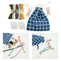 베짜기 베틀 직조 위빙 틀 직조기 손뜨개 위빙 옷감 뜨게 키트 카드 태블릿 초보자 용품 diy lover diy craft 선물 공예, c