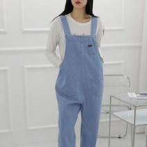 바보사랑 여자 멜빵 캐쥬얼 와이드 배기 점프수트.옷자락(무료배송)